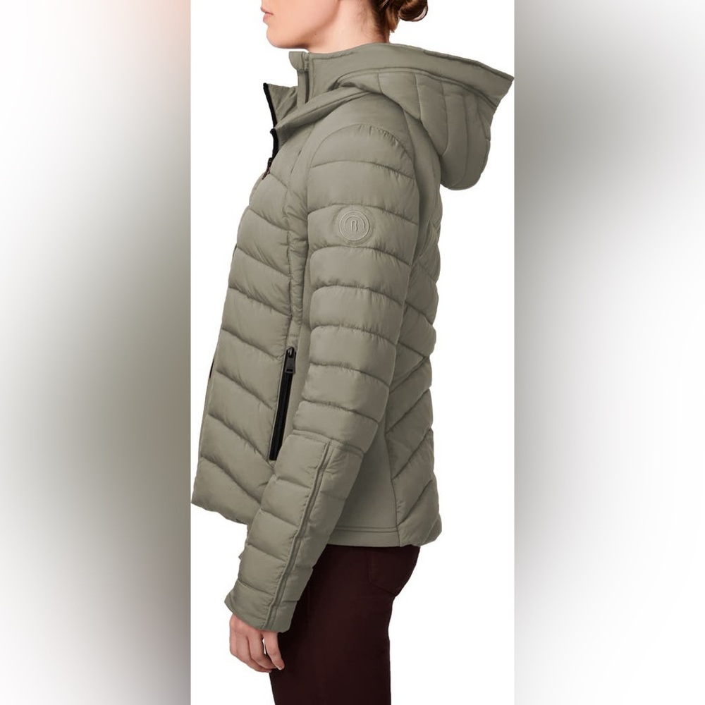 Bernardo Olive Quilted Lightweight Puffer Jacket. As new - Picture 4 of 14